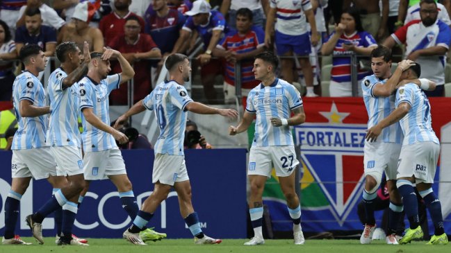 Racing goleó a Fortaleza y es líder del grupo de Colo Colo en Copa Libertadores