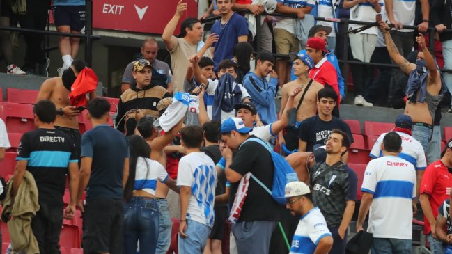 La UC anunció querella contra hinchas que protagonizaron riña en el Nacional