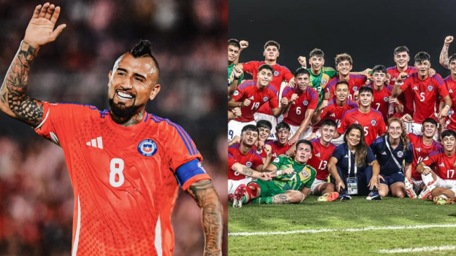 Arturo Vidal celebró la clasificación de la Roja sub 17 al mundial de Qatar