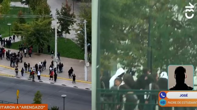 Papá se enteró por TV que su hija escapó del colegio y estaba en manifestación en el Monumental