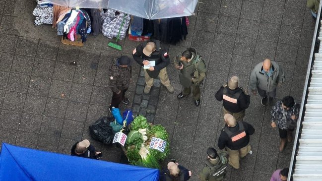 Intervención en Feria Pinto de Temuco dejó dos detenidos