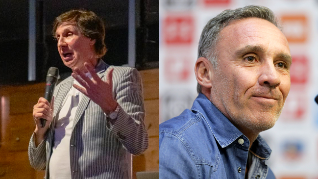 [VIDEO] Bambino Pons interrumpió en vivo el saludo de Marcelo Espina por los cien años de Colo Colo