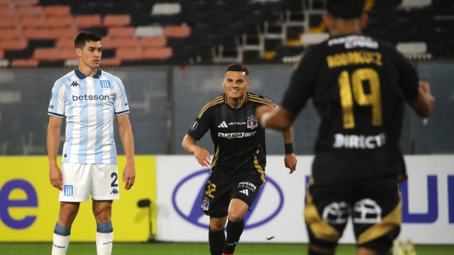 [VIDEO] Colo Colo pegó primero a Racing en el Monumental con zurdazo de Lucas Cepeda