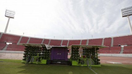   Comenzaron los trabajos para la instalación de césped híbrido en el Estadio Nacional 