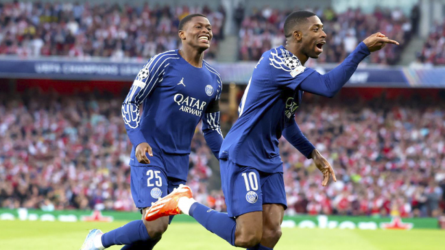 [VIDEO] Dembélé abrió la cuenta para PSG ante Arsenal en la semifinal de ida por la Champions
