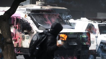   Una decena de detenidos tras incidentes en marchas por el Día del Trabajador 