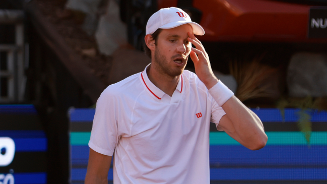 Nicolás Jarry sufrió una dolorosa caída y dijo adiós a Estoril