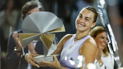   Sabalenka levantó por tercera vez el trofeo del WTA 1.000 de Madrid 