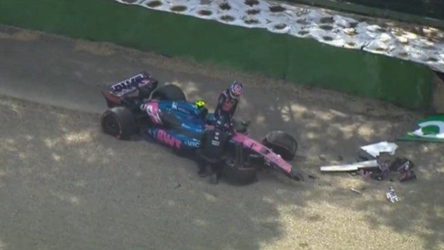 [VIDEO] Franco Colapinto chocó en la clasificatoria del GP de Emilia Romagna