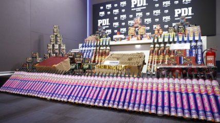  PDI capturó al principal proveedor de fuegos artificiales ilegales de la capital  