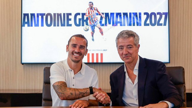 Griezmann extendió contrato con Atlético de Madrid hasta 2027