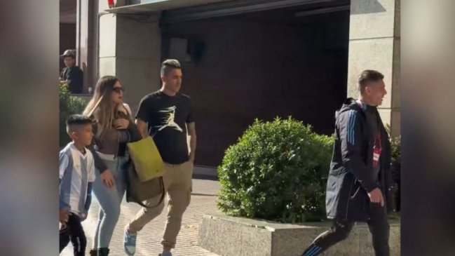 Leandro Fernández apareció en la concentración de la selección argentina