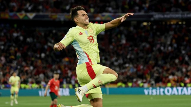 [VIDEO] Zubimendi abrió la cuenta para España en la final contra Portugal