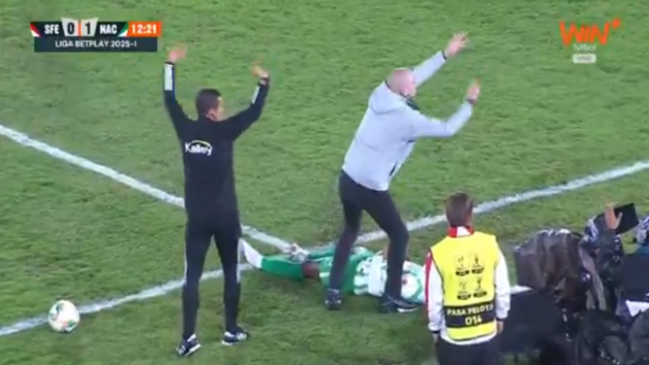 Seleccionado colombiano provocó preocupación al desplomarse en duelo de Atlético Nacional