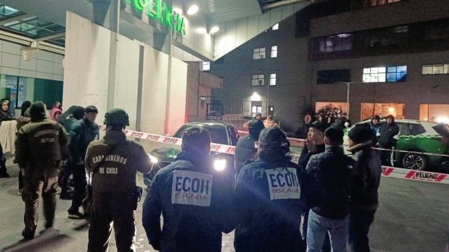 Balacera en plaza de Concepción dejó un fallecido y un herido grave