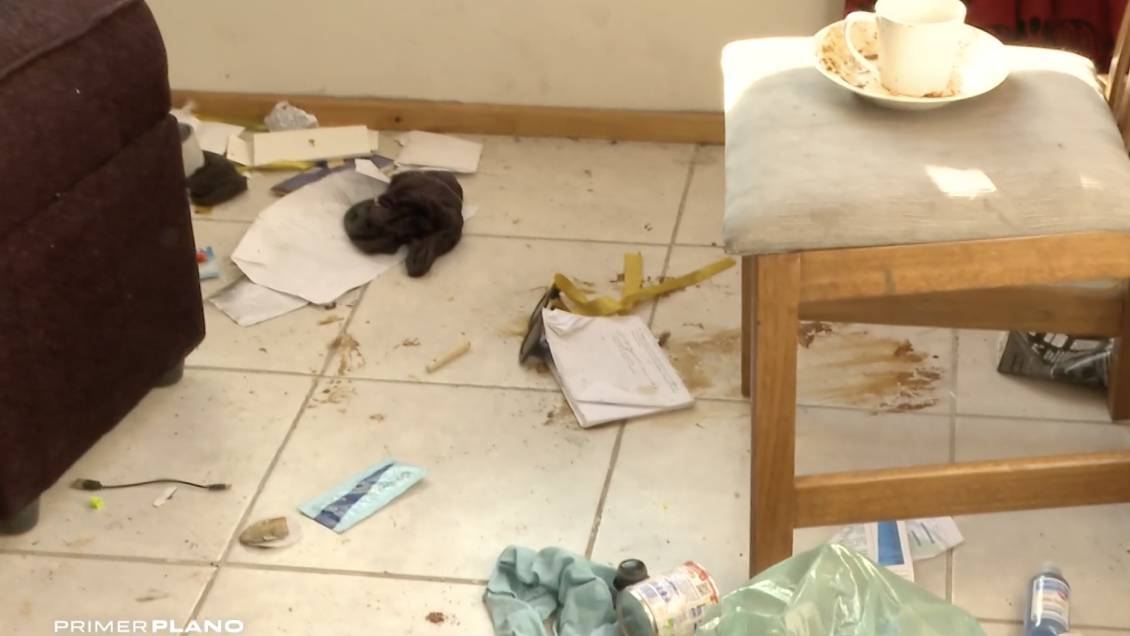 Así fue encontrado el departamento tomado por Úrsula Achterberg