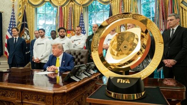 [VIDEO] El incómodo momento que vivió el plantel de Juventus en reunión con Trump