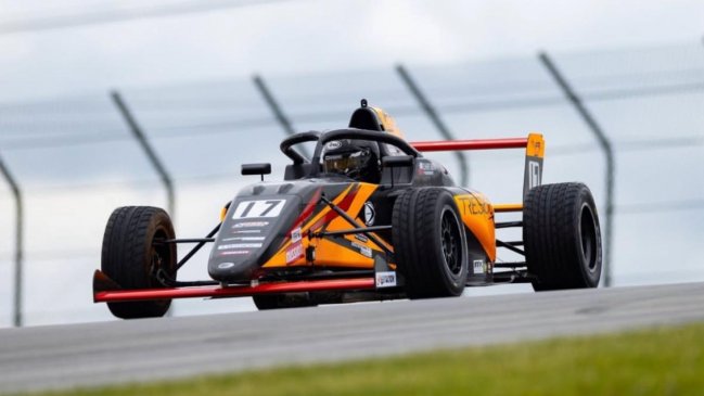 Clemente Huerta remató sexto en la Fórmula 4 de Estados Unidos