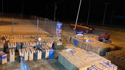   Autoridad incautó 197 mil cajetillas de cigarrillos en el paso fronterizo Huemules 