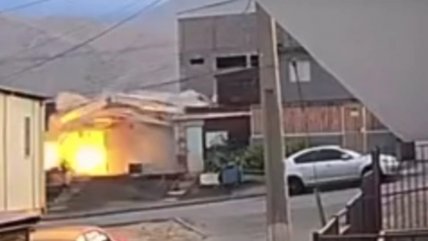   Incendio y explosión destruyó una casa y dejó un lesionado en Tocopilla 