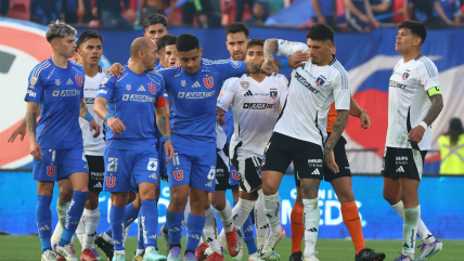   Festejo de la U y frustración de Colo Colo: Las postales del tenso Superclásico 197 