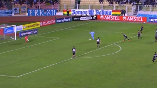[VIDEO] El VAR no marcó offside: El polémico 1-0 de Bolívar ante Palestino en Sudamericana