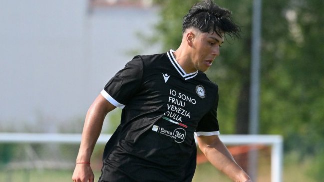 Damián Pizarro fue titular en el primer amistoso de pretemporada de Udinese