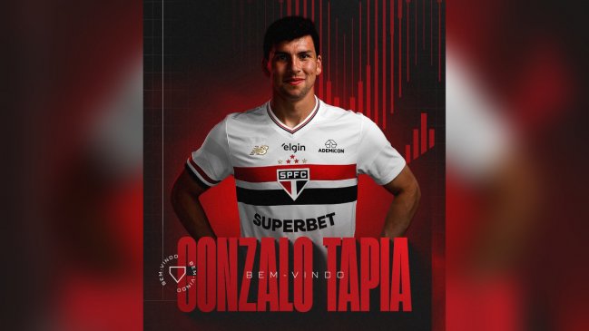 Sao Paulo oficializó la contratación de Gonzalo Tapia como nuevo refuerzo