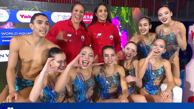 Chile finalizó undécimo en el Mundial de natación artística de Singapur