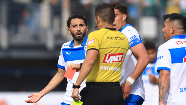 Cristián Cuevas conoció su sanción por la expulsión en empate de la UC ante Audax Italiano