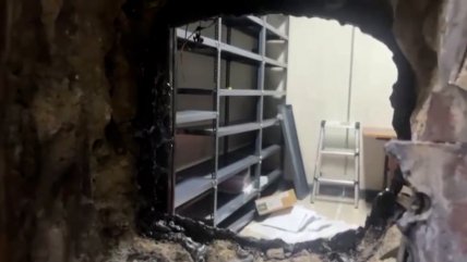   Revelan cómo quedó la bodega del banco en Valparaíso tras millonario robo 
