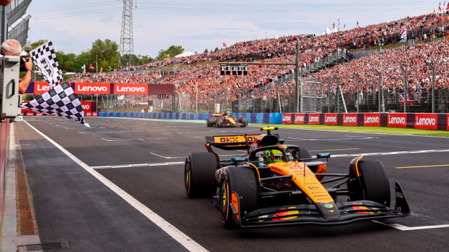 Lando Norris aprovechó el fallo de Ferrari para ganar el GP de Hungría