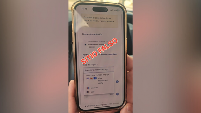 Ojo viajeros: detectan sitio fraudulento que emula trámite para cruzar Los Libertadores