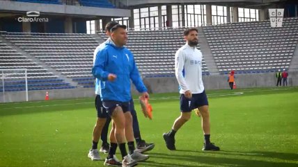 La primera práctica del plantel de honor de la UC en la cancha del Claro Arena