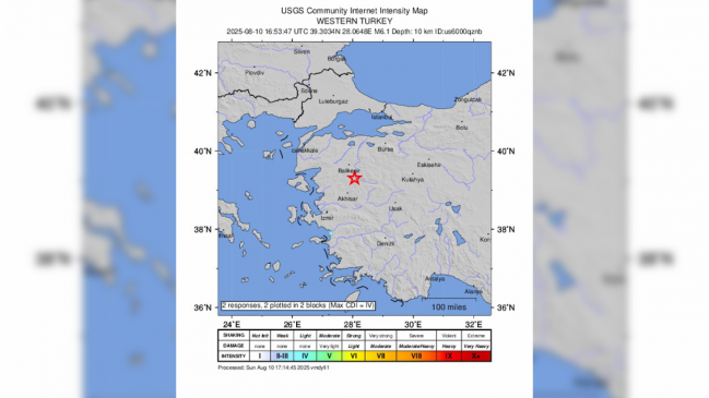 Sismo de 6,1 sacudió a Turquía