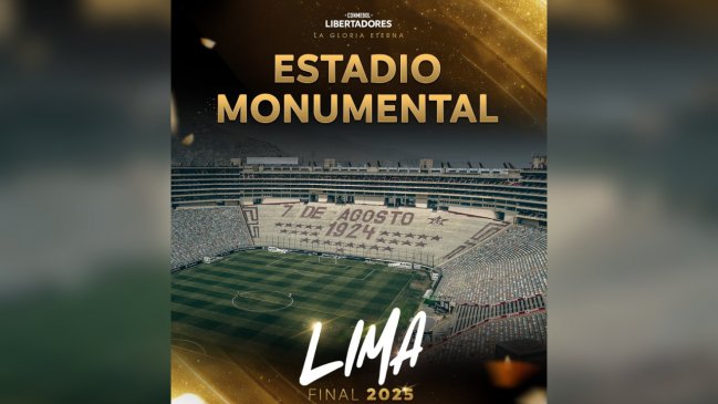 El Estadio Monumental de Lima acogerá la final de Copa Libertadores 2025