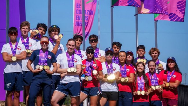 El remo concretó su dominio en Asunción y el Team Chile rompió marcas en los Panamericanos Junior