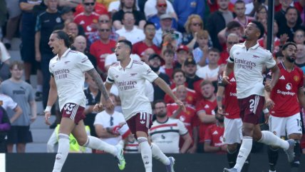   Arsenal celebró en Old Trafford y amargó a Manchester United en la primera fecha de la Premier 