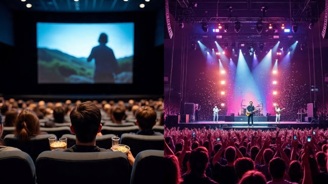 Asistir al cine y a conciertos son las actividades culturales favoritas de los chilenos