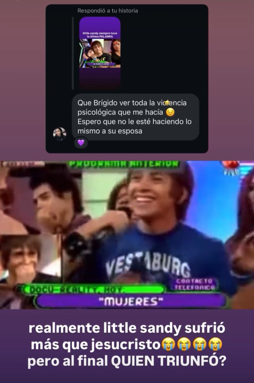 Arenita reaccionó a polémica por infidelidad de Karol Dance Arenita reaccionó a polémica por infidelidad de Karol Dance