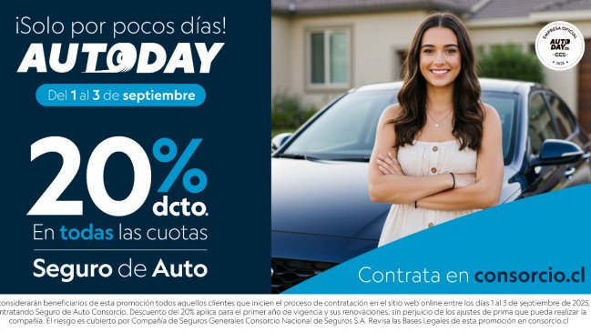 AutoDay y septiembre: el escenario perfecto para asegurar tu auto con Consorcio
