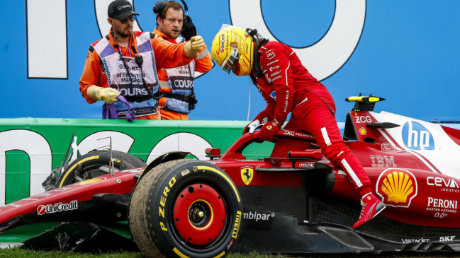 [VIDEO] Hamilton chocó con un muro y tuvo que abandonar el GP de Países Bajos
