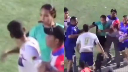   [VIDEO] Escándalo en Colombia: Futbolista abofeteó a árbitra tras ser expulsado 