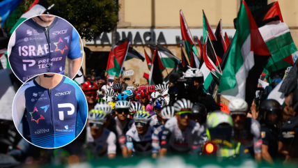   Equipo israelí retiró nombre del país de sus uniformes en la Vuelta a España ante protestas 