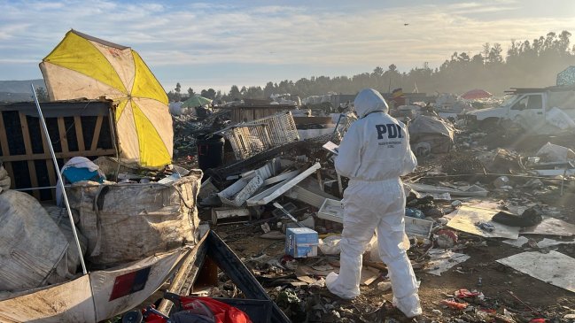 Comprador de chatarra fue asesinado con tres balazos en vertedero de Valparaíso