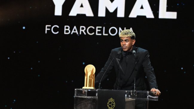 Lamine Yamal ganó por segunda vez el Trofeo Kopa al mejor futbolista joven