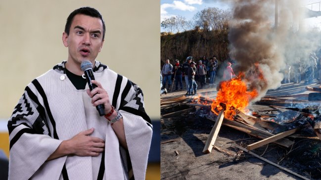 Protestas en Ecuador: Noboa prefiere 