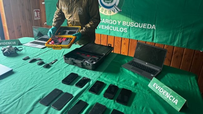 Detienen a cinco sujetos acusados de robar vehículos en Los Lagos