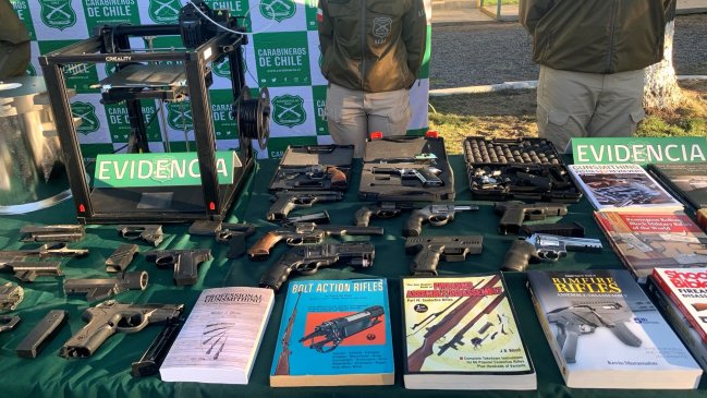 Empresario adquiría piezas de armas en Amazon y las ensamblaba en Concepción