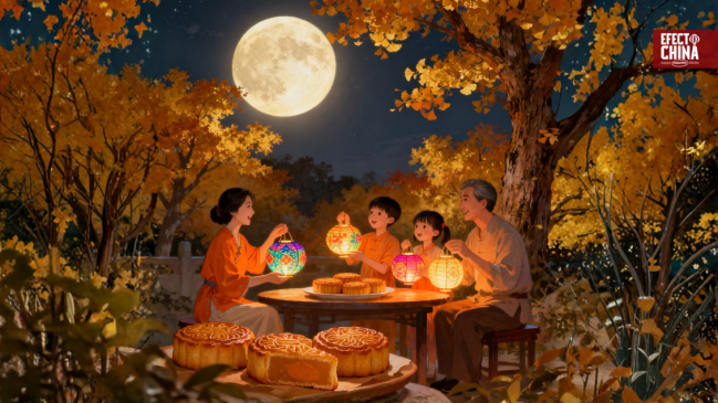 Luna, familia y tradición: así se vive la Fiesta del Medio Otoño en China